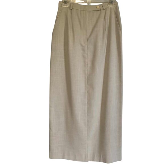 EUC Isaac Hazan Maxi Straight Skirt with back Split - Picture 1 of 5